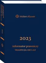 Okładka książki Informator Prawniczy 2023 granatowy B6