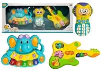 Opakowanie Interaktywna gitara, pianinko i telefon słonik