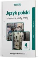 Okładka książki J. polski LO 4 Maturalne karty pracy ZR Linia I