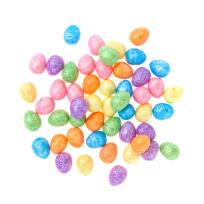 Opakowanie Jajka styropianowe brokatowe 1,8cm tęczowe 50 szt.