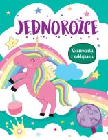 Okładka książki Jednorożce. Kolorowanka z naklejkami
