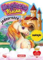 Okładka książki Jednorożce z naklejkami. Magiczna kraina