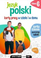 Okładka książki Język polski. Karty pracy w szkole i w domu. Klasa 6