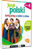 Okładka książki Język polski SP 4 Karty pracy w szkole i w domu