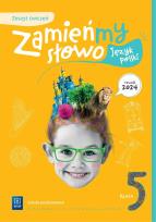 Okładka książki Język polski Zamieńmy słowo zeszyt ćwiczeń klasa 5 szkoła podstawowa