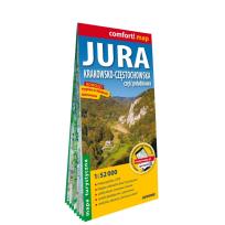 Okładka książki Jura Krakowsko-Częstochowska Część południowa laminowana mapa turystyczna 1:52 000