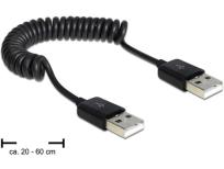 Okładka książki Kabel DELOCK 83239 (USB 2.0 M - USB 2.0 M; 0,6m; kolor czarny)
