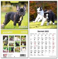 Opakowanie Kalendarz 2023 13 Plansz 16x16cm Psiaki