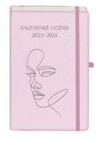 Okładka książki Kalendarz 2023/2024 A5 ucznia TNS jasnoróżowy