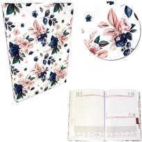 Opakowanie Kalendarz 2023 A4 dzienny soft touch róże blue