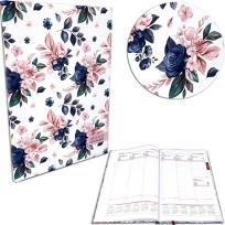 Opakowanie Kalendarz 2023 A4 tygodniowy soft touch róże blue