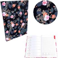 Opakowanie Kalendarz 2023 A5 tygodniowy soft touch róże black