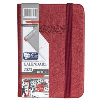 Opakowanie Kalendarz 2023 A7 tyg. Rock czerwony ELEFANT