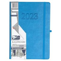 Opakowanie Kalendarz 2023 B5 tyg. Jazz niebieski ELEFANT