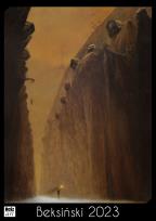 Okładka książki Kalendarz 2023 Beksiński A3 wzór 4