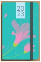 Okładka książki Kalendarz 2023 Kwiat B6 turkusowy DNS ANTRA