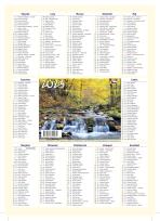 Opakowanie Kalendarz 2023 Listkowy roczny KL mix