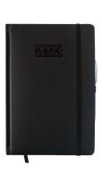 Opakowanie Kalendarz 2023 lux z gumką A5 dzienny czarny V3