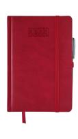 Opakowanie Kalendarz 2023 lux z gumką B5 dzienny V1 czerwony