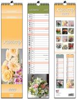 Opakowanie Kalendarz 2023 paskowy 13 Plansz Kwiaty