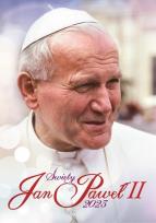 Okładka książki Kalendarz 2023 ścienny Święty Jan Paweł II ekonom.