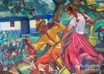 Okładka książki Kalendarz 2023 Stryjeńska A3 poziom