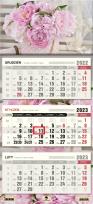 Opakowanie Kalendarz 2023 trójdzielny peonie KT-1 V22