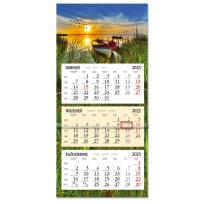 Opakowanie Kalendarz 2023 Trójdzielny płaska główka SB8-2 Jezioro