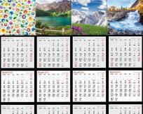 Opakowanie Kalendarz 2023 Trójdzielny z magnesem MIX AVANTI