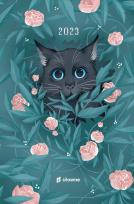 Okładka książki Kalendarz 2023 tygodniowy Słynne koty