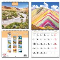 Opakowanie Kalendarz 2024 30x60 13 plansz Krajobrazy Św.