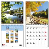 Opakowanie Kalendarz 2024 30x60 13 plansz PL Krajobrazy