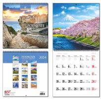 Opakowanie Kalendarz 2024 30x60 13 plansz Podróże
