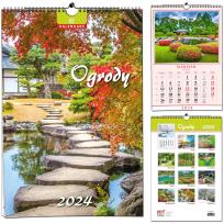 Opakowanie Kalendarz 2024 B3 7 plansz Ogrody