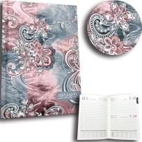 Opakowanie Kalendarz 2024 B6 dzienny sb/nd razem paisley grey