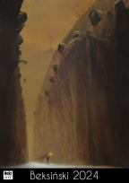 Okładka książki Kalendarz 2024 - Beksiński wzór 4 A3