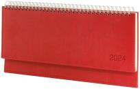 Opakowanie Kalendarz 2024 biurkowy leżący Vivella czerwony