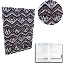 Opakowanie Kalendarz 2024 dzienny A5 soft touch zygzaki EV230036