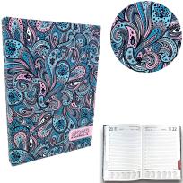 Opakowanie Kalendarz 2024 dzienny sb/nd osobno A5 soft touch turkus Ev230021