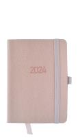 Opakowanie Kalendarz 2024 flex z gumką kieszonkowy V6 różowy