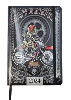 Opakowanie Kalendarz 2024 foto lux z gumką A5 tygodniowy  V3