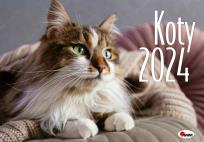 Opakowanie Kalendarz 2024 Koty KA2 ścienny