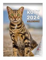 Opakowanie Kalendarz 2024 Koty ścienny