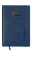 Opakowanie Kalendarz 2024 lux z gumką A5 dzienny V2 granatowy