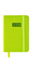 Opakowanie Kalendarz 2024 lux z gumką kieszonkowy V1 zielony