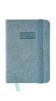 Opakowanie Kalendarz 2024 lux z gumką kieszonkowy V7 niebieski