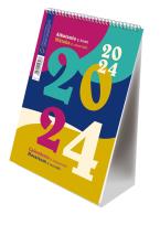 Opakowanie Kalendarz 2024 pionowy B6 ze spiralką kolory