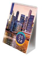 Opakowanie Kalendarz 2024 pionowy B6 ze spiralką wieżowce