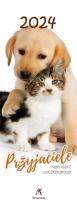 Opakowanie Kalendarz 2024 pocztówkowy Przyjaciele biały