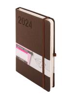 Okładka książki Kalendarz 2024 Rubi A5 brąz DNS